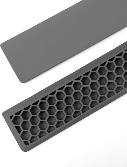 Ergonomic 75% Keyboard Wrist Rest-12.8" Silicone Non-Slip Keyboard Cushion, Computer Wrist Rest, Relief of Hand Pain(Grey)
