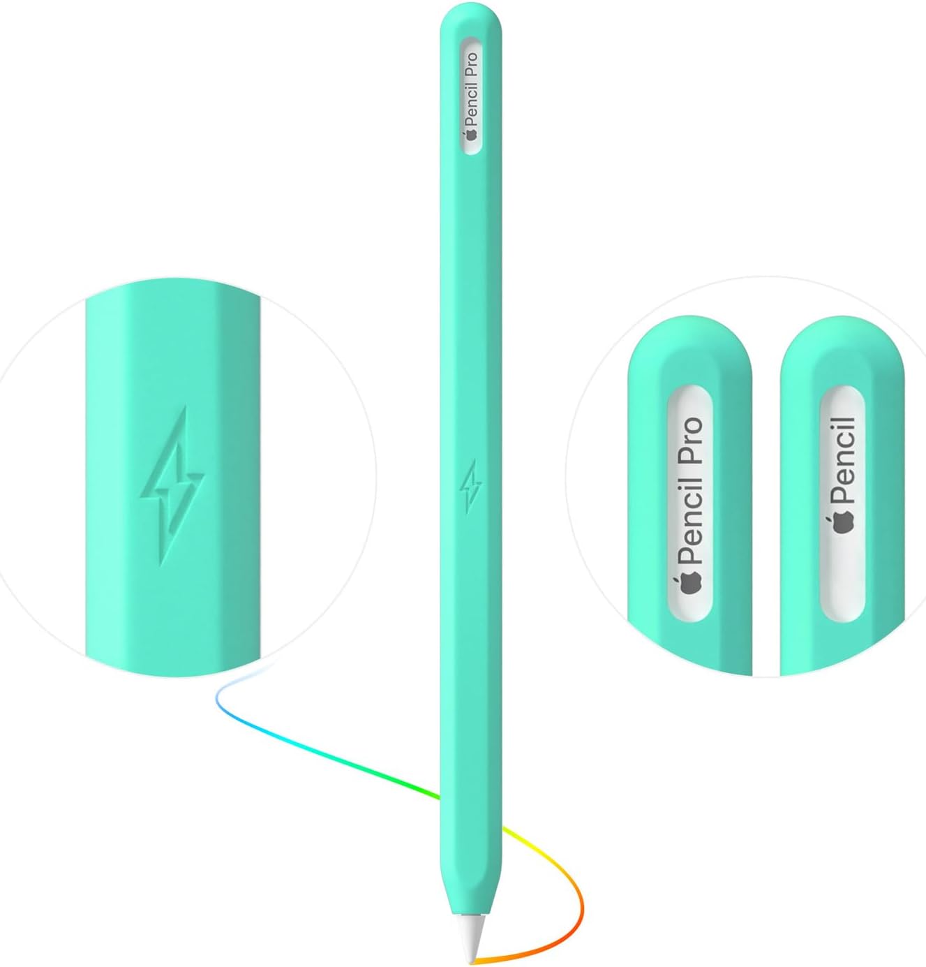 Ultra Thin Protective Pencil Cover for Apple Pencil Pro &Apple Pencil 2nd Gen Silicone Case Sleeve Compatible with Apple Pencil Pro (Pink)