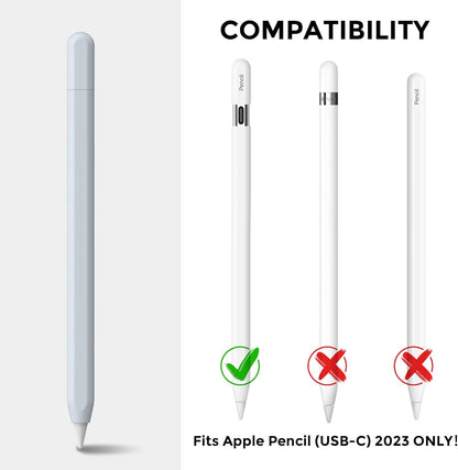 AhaStyle Silicone Case for Apple Pencil (USB-C) 2023 Ultra Thin Proteative Cover Skin Apple Pencil Sleeve Anti-Slip Grip Compatible with Apple Pencil USB C (Lavender)