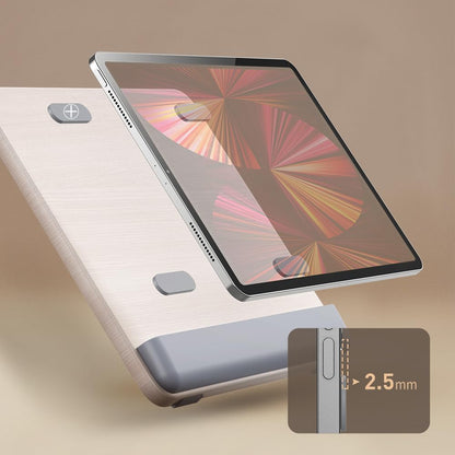 Chapter Seven Tablet Holder Wood Stand,Wooden Laptop Tablet Multi-Function Stand - Adjustable Height Portable Computer Drawing Writing Board Holder, for iPad Pro 12.9/11,Air,Mini and More