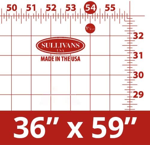 Sullivans USA Cutting Mat with grid (38233), 59 inch by 36 inch, for Sullivans Home Hobby Table