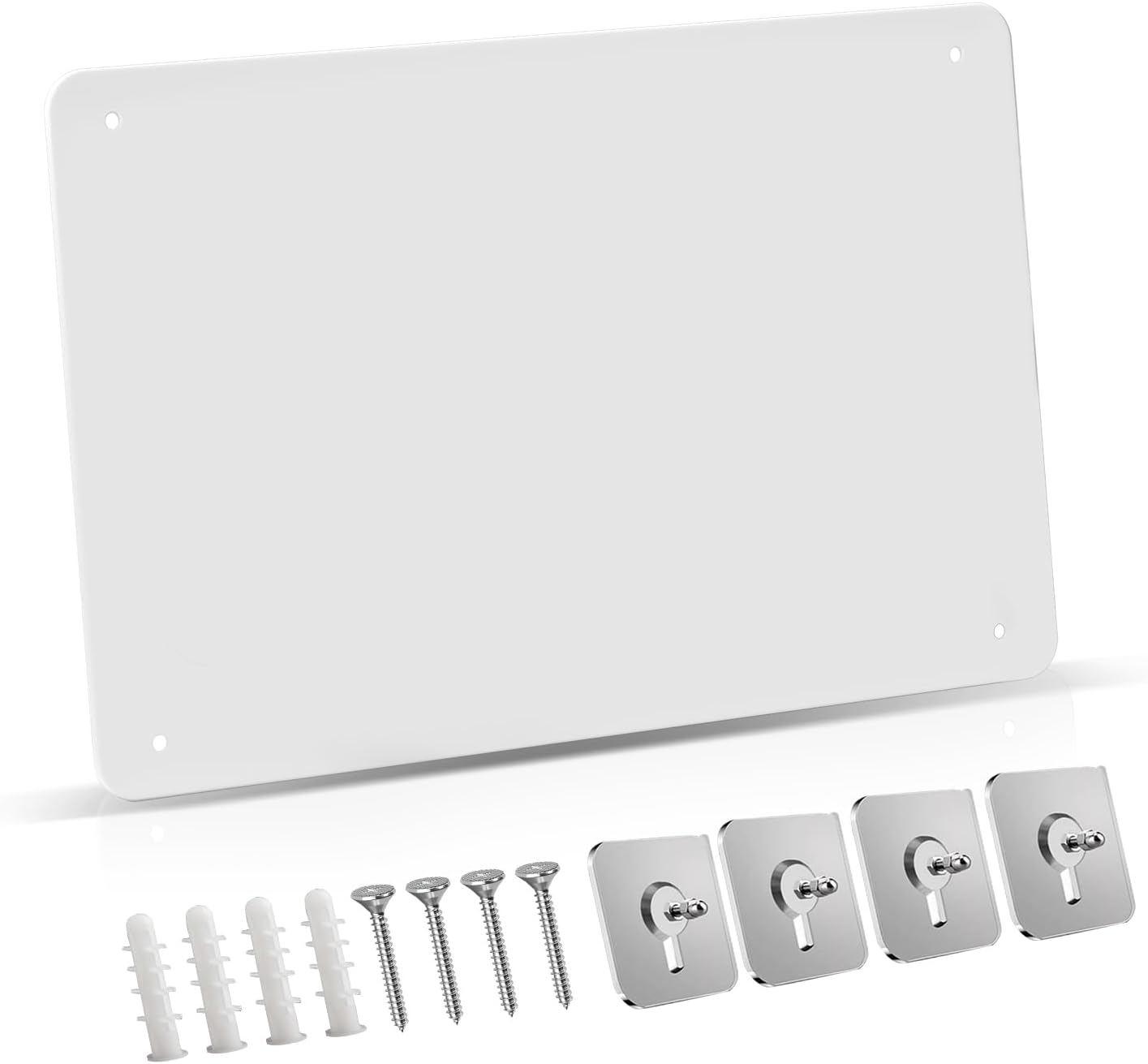 FANXIYQ Black Magnetic Board for Desk, Metal Magnet Display Board for Magnets & Souvenirs, Travel Magnet Board & RV Sticker Board, Magnetic Memo Board with Removable Foot Pads