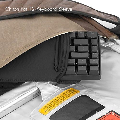 GRIFITI Chiton Slim 11 5.75" x 11.5" Neoprene Keyboard Sleeve Cover for Tenkeyless Mechanical & 11 Inch 10keyless Keyboards Portable Case - Extra Pocket for Cable, Computer Mouse or Gaming Trackpad