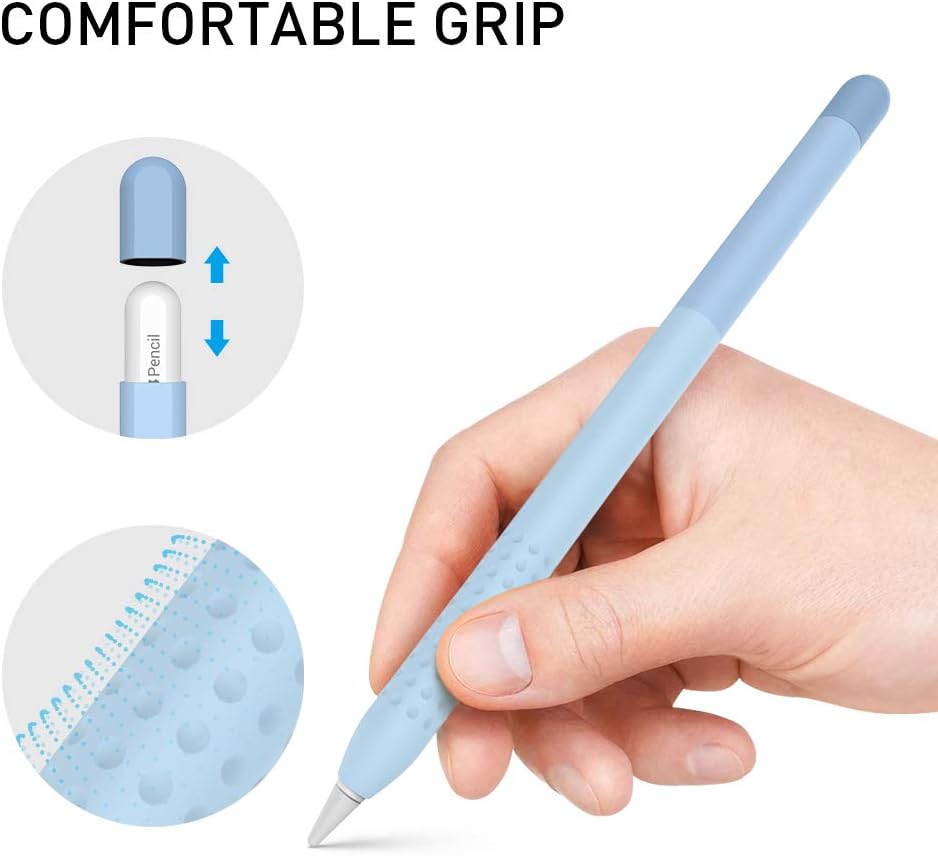 Delidigi for Apple Pencil Pro Case (2024) & Apple Pencil 2nd Generation Sleeve,Soft Silicone Grip Cover,Magnetic Charging Compatible,Double Tap Support,Gradient Color Design