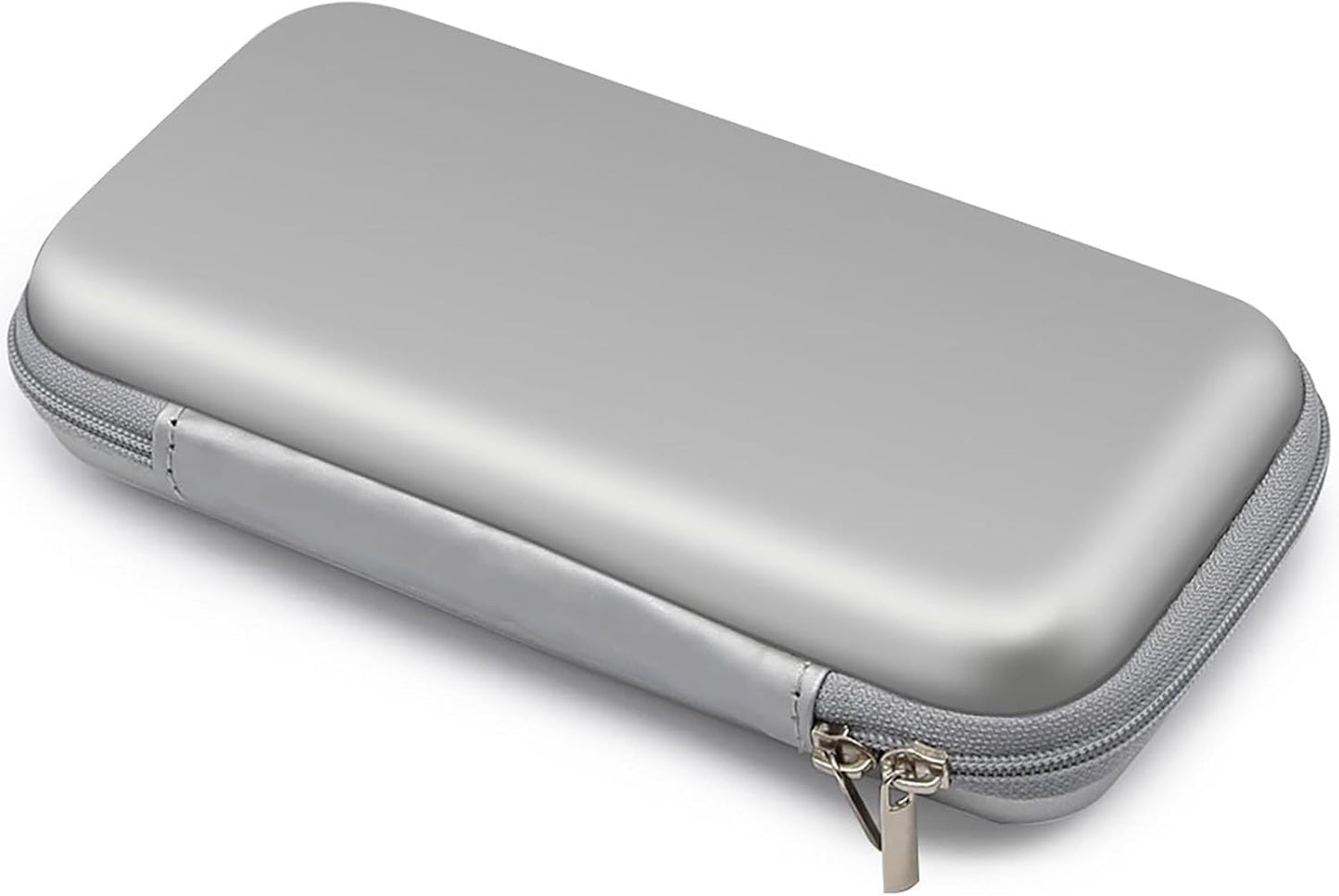 iMangoo Travel Essential Electronics Organizer Pouch Charger Case, Shockproof Dual Zipper Power Bank Cables Tech Accessories Purse, Men & Women Travel Must Have Storage Bag, 6.5x3.2x1 inch Rose Gold