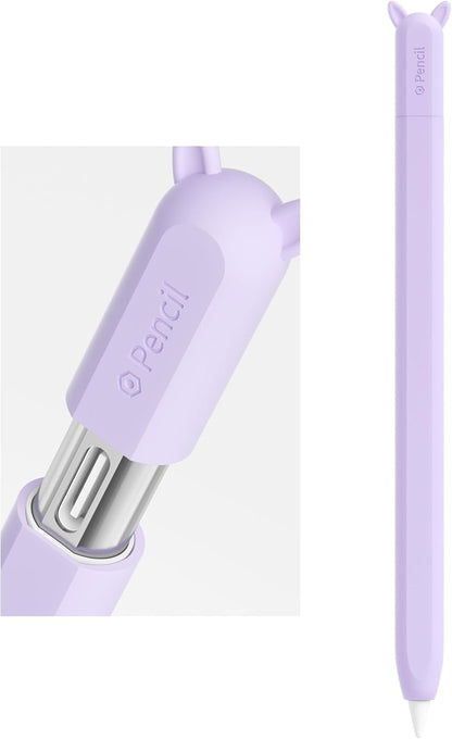 ELETIUO Silicone Case Compatible with Apple Pencil (USB-C),Protective Holder Grip Sleeve with Cap Accessories,Anti-Slip Cover Supports Magnetic Compatible with Apple Pencil 3rd Generation,Carrot