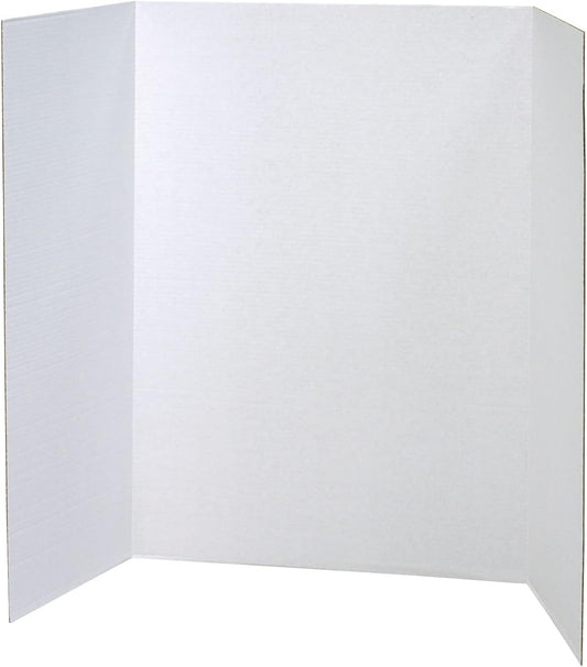 Pacon Presentation Boards, Single Wall, White, 48" x 36", 4 Count