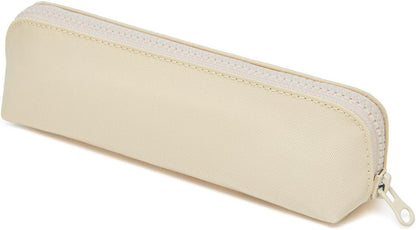Canvas Pencil Case Cotton Canvas and Simple Multifunctional Pencil Bag Zipper Portable Storage (Black)