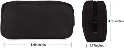 Universal Electronics/Accessories Soft Carrying Case Bag, Durable & Light-weight,Suitable for Out-going, Business, Travel and Cosmetics Kit (Small-Black)
