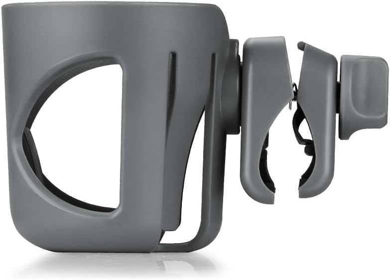 Accmor Stroller Cup Holder, Universal Cup Holder for Stroller Walker Bike, 360° Rotatable Large Caliber Designed Bottle Holder for Stroller, Bike, Wheelchair, Scooter