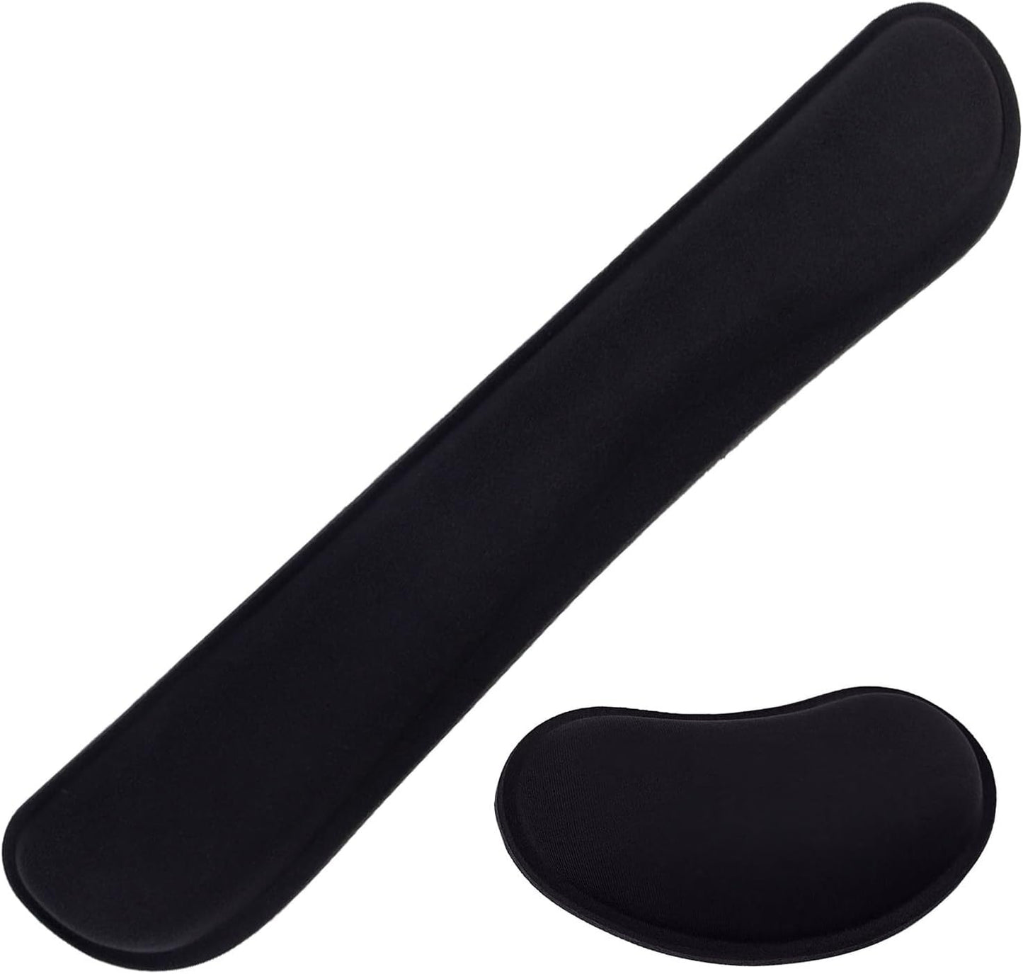 MXCOIRTP Wrist Rest for Mouse, Ergonomic Memory Foam Wrist Cushion Support Pad, Mouse Wrist Pad with Non-Slip Base for Typing Pain Relief, Office, Home, Gaming, Computer, Black