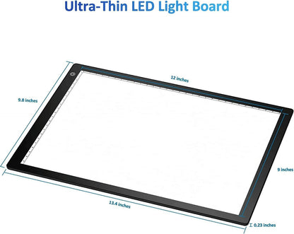 Slide & Negative Viewer Light Box, Light Table for Scanning Film Negatives and Slides/4A Light Pad,3-Level Backlight Ultra-Thin Film Scanner-USB Powered