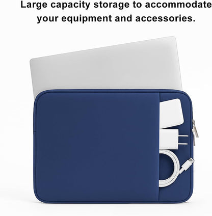 Laptop Sleeve for MacBook Neo/Air/Pro 13 inches A18/M5/M4/M3/M2/M1 Chip 2026-2020 A3404 A3449 A3240 A3113 with 2 Pockets Tablet Bag Case Accessories (Bright Pink)