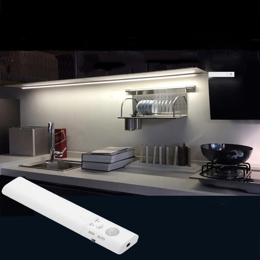 Motion Sensor Light Indoor, Closet Lights Motion Sensored, Battery Operated Cabinet Lights Strip, White Under Cabinet Lighting, Under Counter Lights for Kitchen, Led Strip Lights for Bedroom