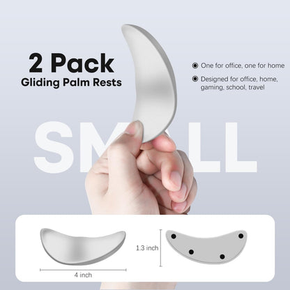 JIKIOU Right-Handed Truly Ergonomic Wrist Rest for Mouse 2 Pack, Carpal Tunnel Support, Pain Relief, Anti-Fatigue, Easy Glide, Office Computer Laptop Gaming Black