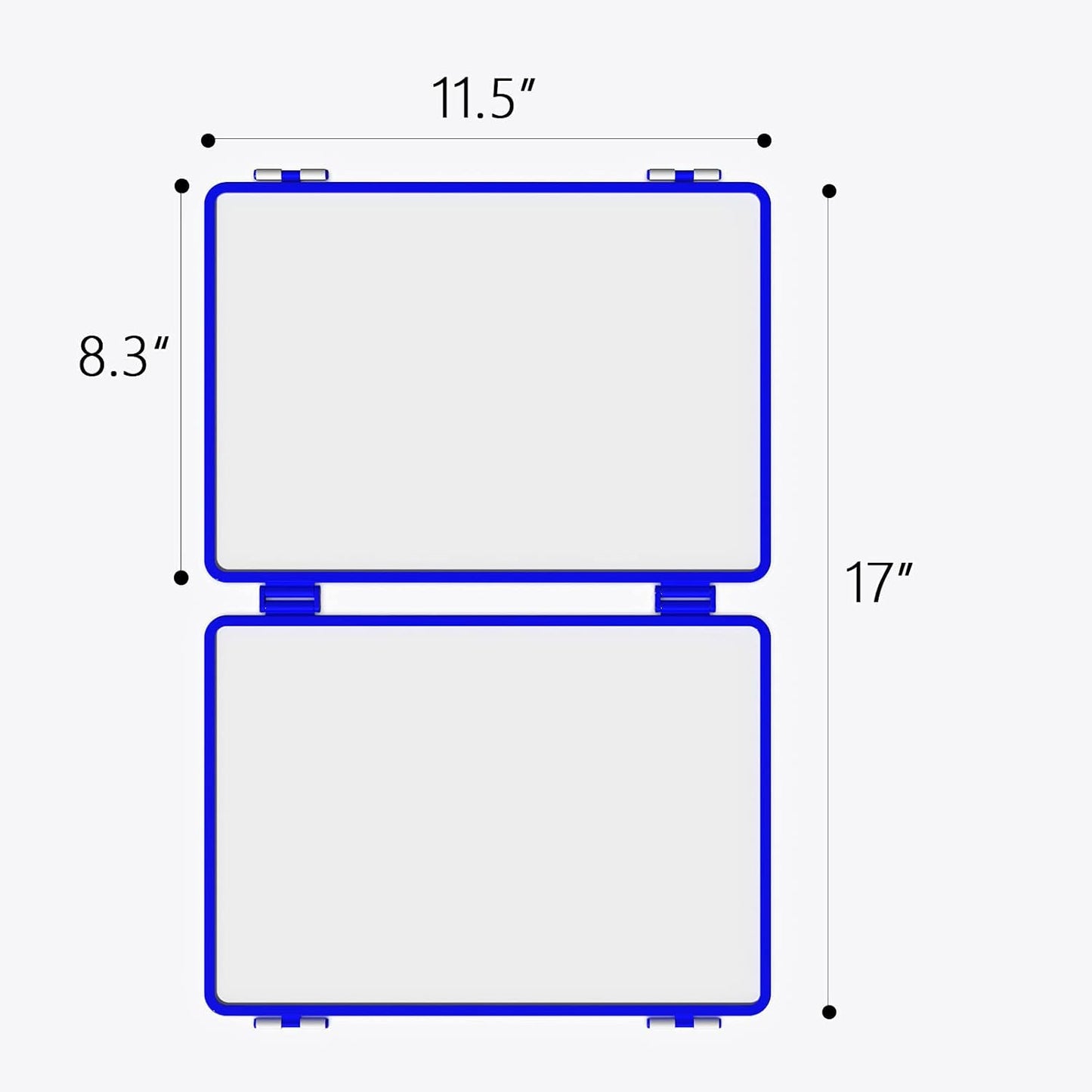 Magnetic Small Dry Erase White Board, 4 Writing Sides Desktop Whiteboard Small White Board for Kids, 11.5x17” Foldable Whiteboard for School Office Desk