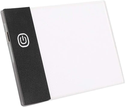 Simlug A6 Light Pad, LED Light Board, Non-Slip Backing, Bright, USB Cable, White, Plastic, Battery Powered, Art, Craft, Animation, Calligraphy, Painting