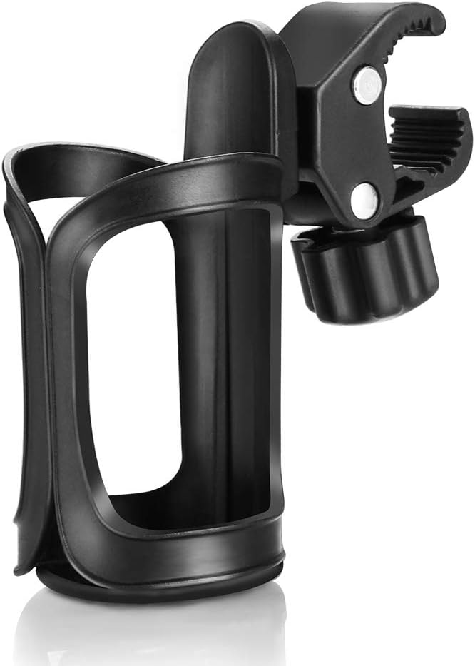 Accmor Stroller Cup Holder, Universal Cup Holder for Uppababy, Nuna, Doona Strollers, 360 ° Rotatable Bottle Holder for Stroller, Wheelchair, Walker