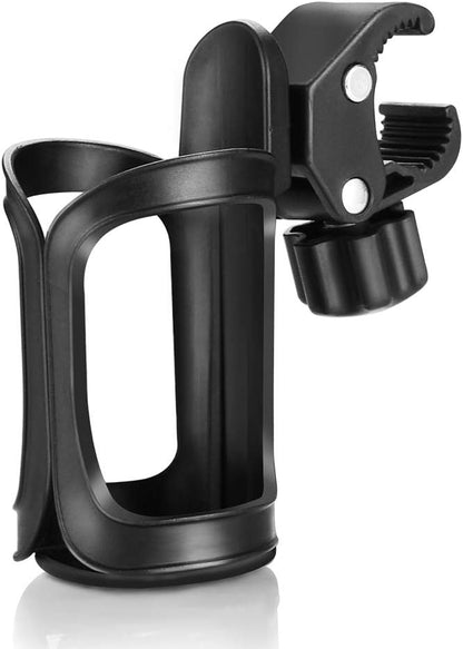 Accmor Stroller Cup Holder, Universal Cup Holder for Uppababy, Nuna, Doona Strollers, 360 ° Rotatable Bottle Holder for Stroller, Wheelchair, Walker