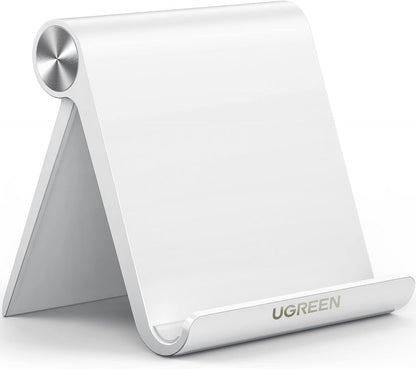 UGREEN Tablet Stand Holder Adjustable Portable Desktop Dock Office Compatible with iPad Pro 11 9.7 10.5 Air Mini 5 4 3 2 iPhone 17 16 15 14 13 12 Black