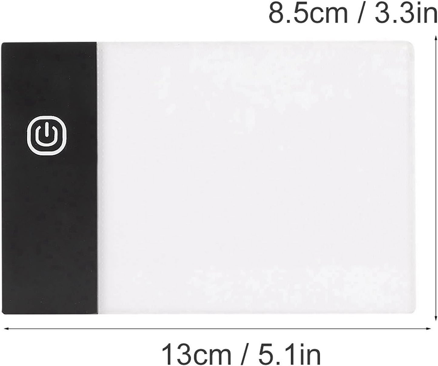 LED Light Board Mini A6 Portable Tracing LED Copy Board Light Box, Drawing Box Flip Book Kit Tablet Paint Pad, Eye Protective Adjustable Light Box 3.3 x 5.1in