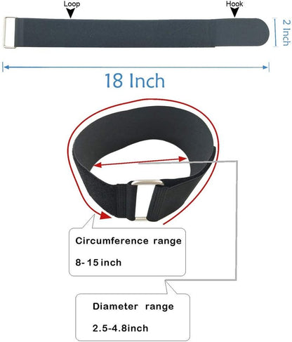 YiwerDer Reusable Fastening Cable Straps and Cable Ties Set 20 Pack(8"-12"-18"), Adjustable Multi-Purpose Hook and Loop Cord Ties to Keep Cords Organized and Tidy