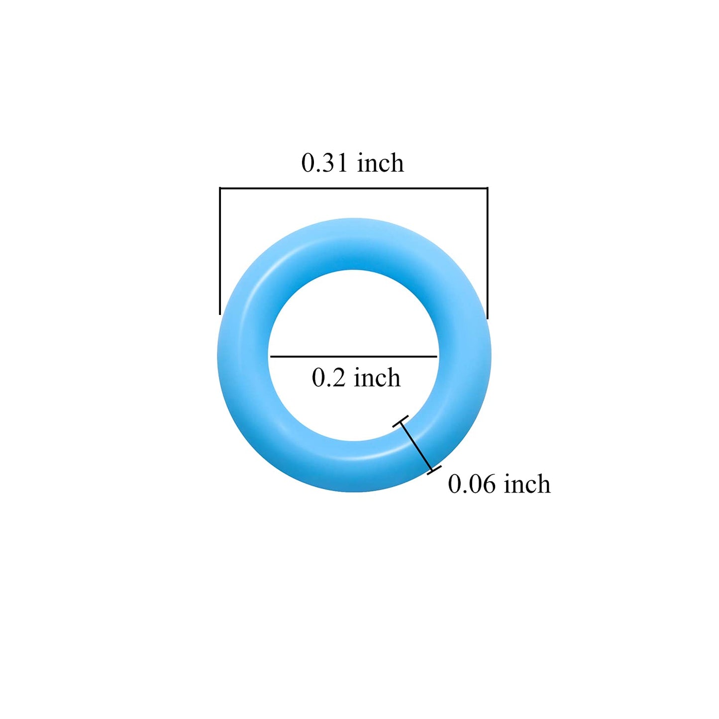 120Pcs Clear Rubber O-Ring Keyboard, O-Rings Keycaps, Switch Dampeners Keycap, for Cherry MX Key Switch Keyboards Dampers,White