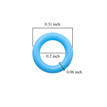 120Pcs Clear Rubber O-Ring Keyboard, O-Rings Keycaps, Switch Dampeners Keycap, for Cherry MX Key Switch Keyboards Dampers,White