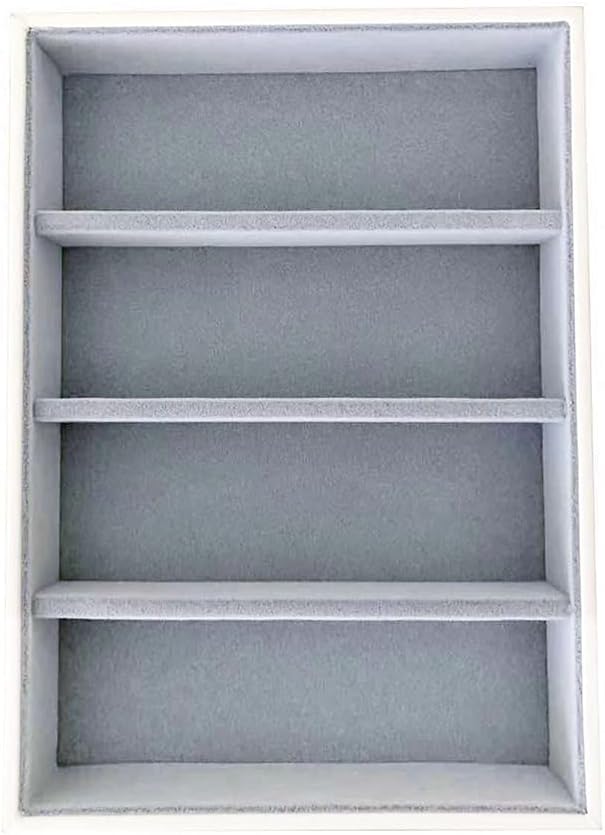 Premium Quality Sunglasses Tray Organizer Display PU Leather Exterior Soft Velvet Liner