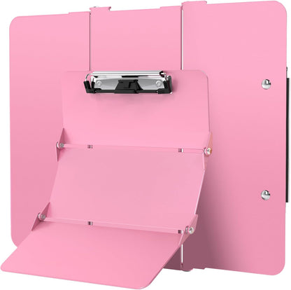 Nursing Clipboard Foldable, Foldable Clipboard w/Nursing Edition Cheat Charts,3 Layers Aluminum, Nurse Clip Board w/Low Profile Clip&Pen Clip Pocket for Nurses and Doctors,Light Blue