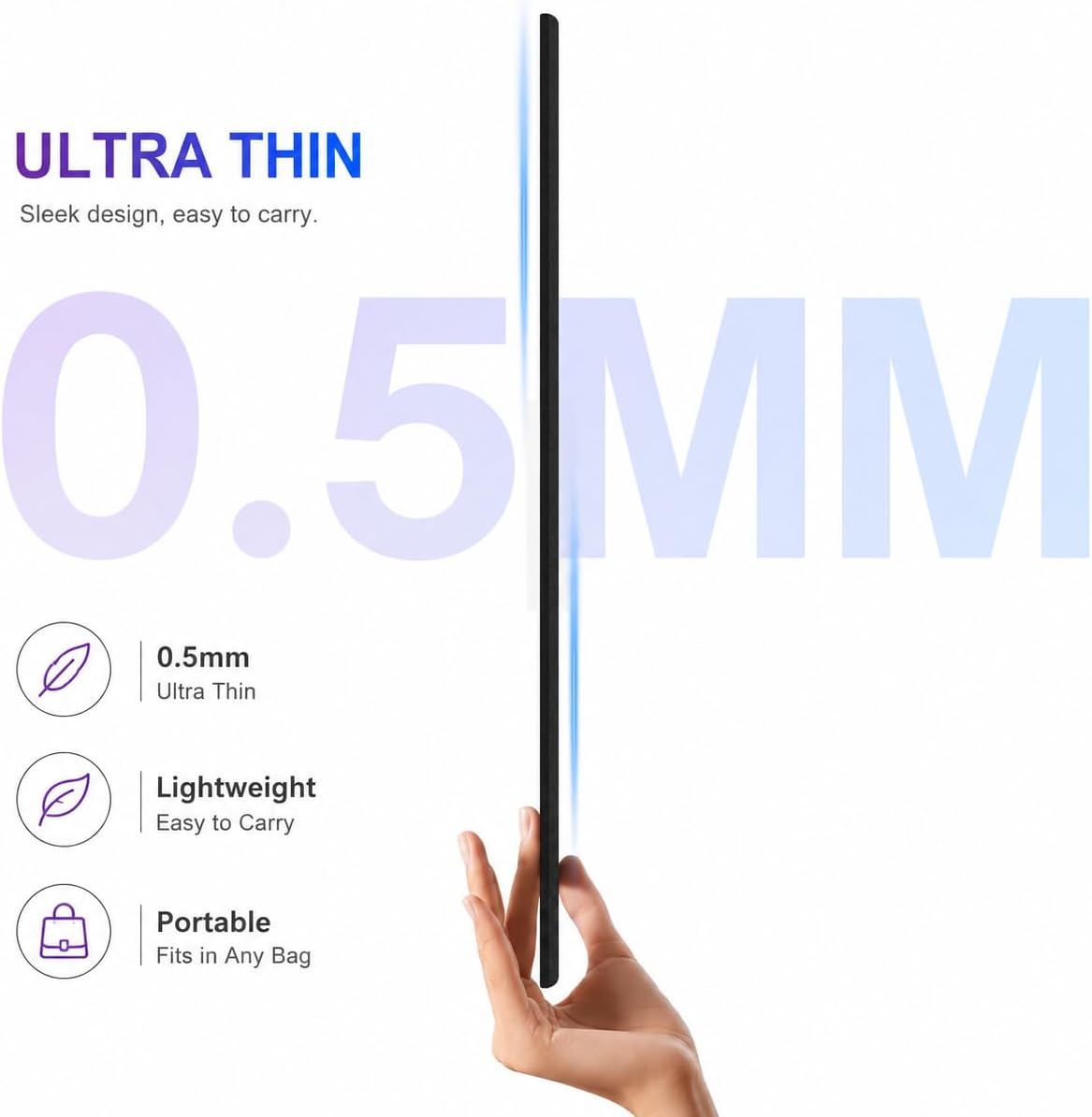 A3 LED Tracing Light Box丨Light Pad - Copy Board with Full-Edge Ruler Frame丨3 Adjustable LED, Premium Acrylic for Art, Drawing, Sketch, Animation, Design, Tattoo, Diamond Painting, X-ray Viewing