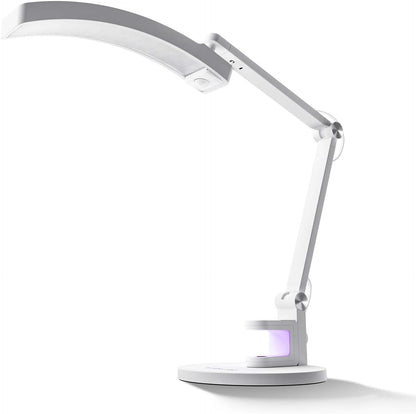 MelodySusie LED Manicure Table Lamp for Nail Techs, S-Pro29G Professional Nail Desk Light with Magnetic UV Curing Lamp, Adjustable Arm, Dimmable Brightness & 3 Color Temps for Gel Nails & Nail Art