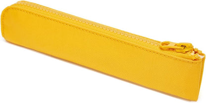 Canvas Pencil Case Small Pencil Pouch Slim Lightweight Pen Case Holder Cute Zipper Bag for School Office