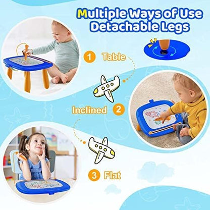 Kikidex Magnetic Drawing Board, Toddler Girl Toys for 1-3 Year Old, Doodle Board Pad Learning and Educational Toys for 1 2 3 Year Old Baby Kids Birthday Gift (Soft Pink)