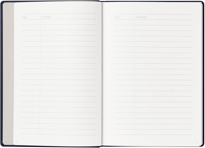 Maruman Mnemosyne Lined Notebook- Vertical A5, 5.83" x 8.27", 70 Sheets / 140 Pages, 7mm College Ruled With Center Line Journal, Perforated Pages & Wire-Bound to Lay Flat, Black, Made in Japan - Colors B