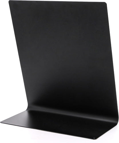 Bekith 2 Pack Magnetic Bulletin Board with Easel Stand, 11 x 9.8 Inch Magnetic Metal Board for Tabletop, Memo Display Board for Home, School, Kitchen, Office, Black