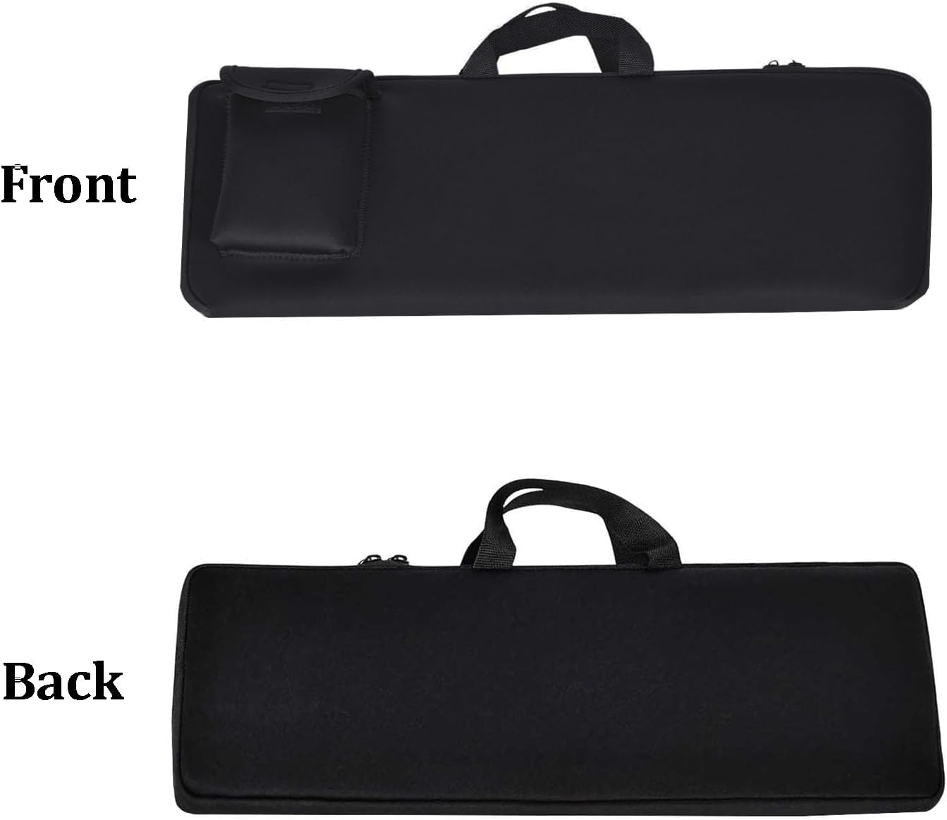 Wireless Keyboard Mouse Sleeve Travel Case Neoprene Shockproof Protective Keyboard Case for Logitech MK270 Wireless Keyboard And Mouse Combo (Black)