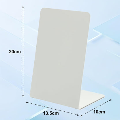 2 Pack Desk Magnetic Bulletin Board Metal Tabletop Memo Souvenir/Photos Display Board Magnet Display Stand for Home School Kitchen Office (2, White, ARC)