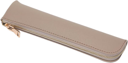 Canvas Pencil Case Small Pencil Pouch Slim Lightweight Pen Case Holder Cute Zipper Bag for School Office