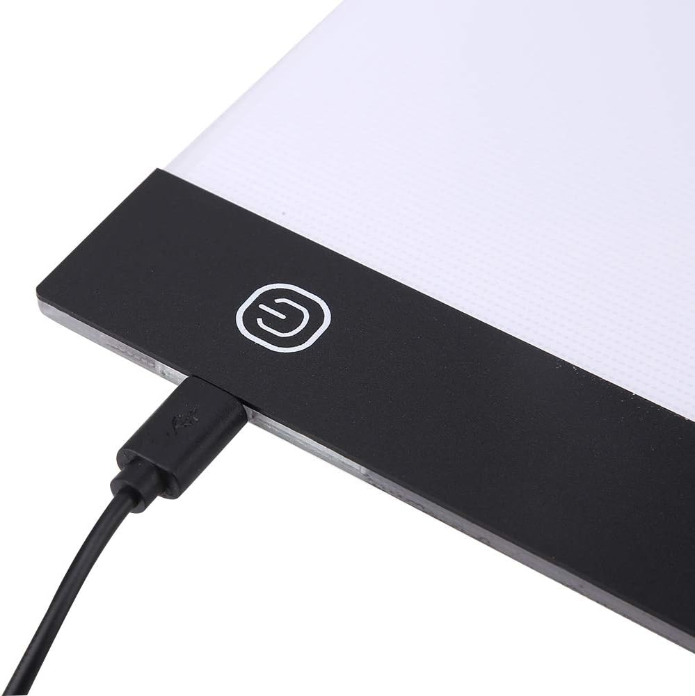 LED Tracing Light Box Board, Adjustable Brightness A5 USB Art Drawing Sketching Copy Pad for Tattoo Drawing, Streaming, Sketching