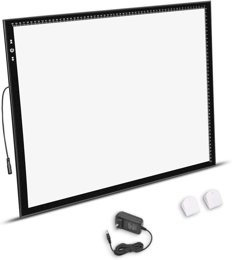 HSK B4/A3s LED Artist tracing Light Box Copy Table, Adjustable High Brightness Light Pad for Tatto Drawing, Sketching, Animation,Diamond Painting Accessories