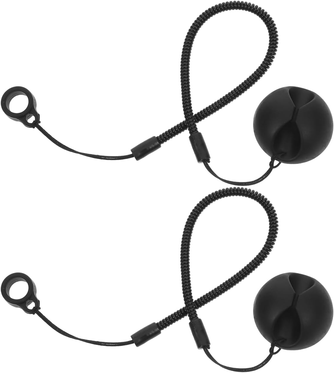 Angoily Pen Leash, 2Pcs Retractable Stylus Teacher Pen Lanyard with Ring, Elastic Tether for Tablets, Writing Boards Loss Prevention Strap, Office Supplies for Desk