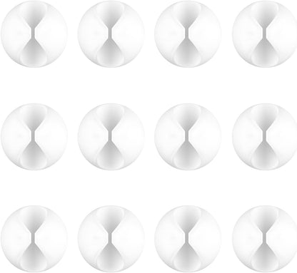 12 Pack Cable Clips, Znben Cord Organizer Holder Adhesive Cable Management Charger Wire Holder Clips for Desk, Home, Office, Car, Cubicle, Nightstand Black