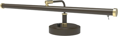 Cocoweb Adjustable LED Upright Piano Desk Lamp in Black with Brass Accents - PLED101D