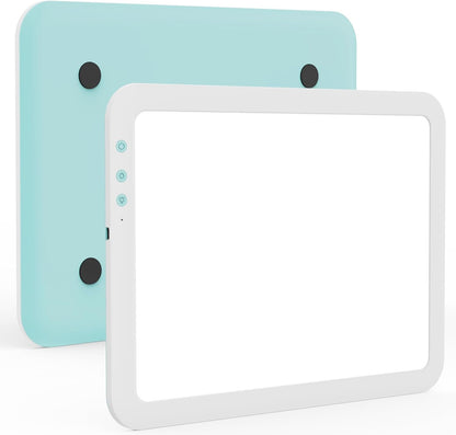TOHETO A4 Rechargeable Led Super Bright Light Pad Powered by 3500mAh Lithium Battery for Weeding Vinyl Tool, Portable Wireless Light Board/Box for Tracing, Diamond Painting, Sketching & Drawing