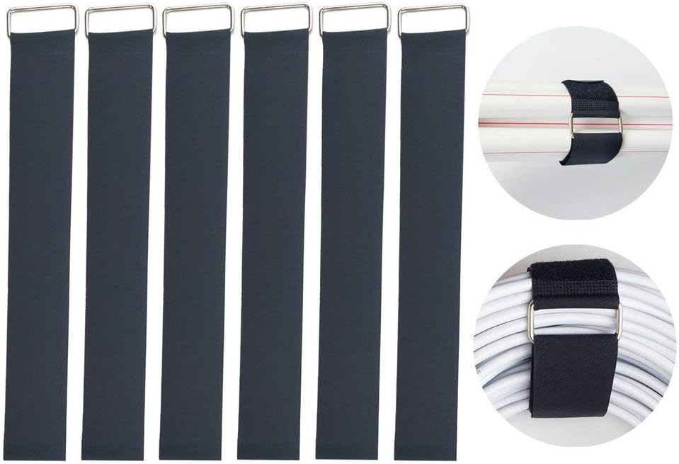 YiwerDer Reusable Fastening Cable Straps and Cable Ties Set 20 Pack(8"-12"-18"), Adjustable Multi-Purpose Hook and Loop Cord Ties to Keep Cords Organized and Tidy