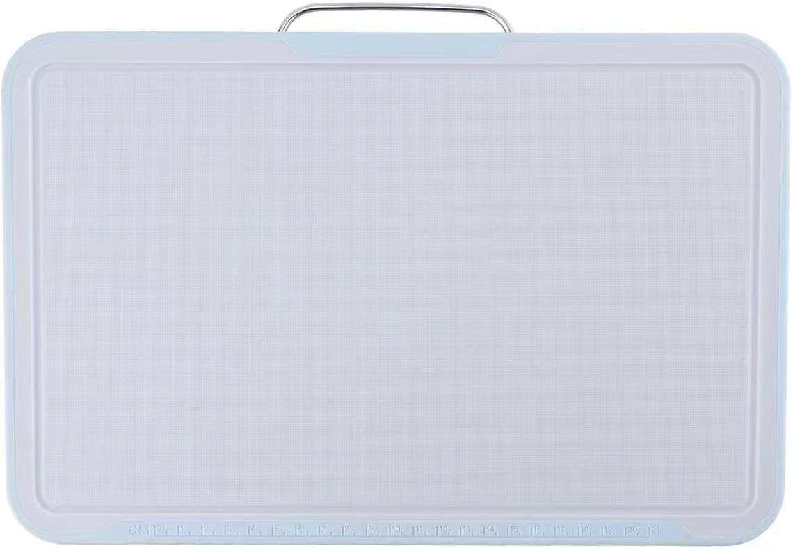 Cutting Boards for Kitchen, Charcuterie Chopping Boards Set of 3 with Stand, Plastic Cutting Mat for Kitchen Dishwasher Safe with Storage Stand
