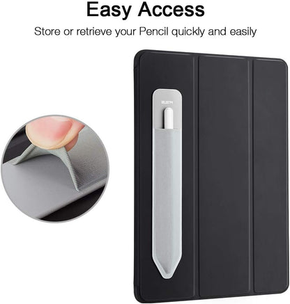 ESR Pencil Case Holder Compatible with The Pencil (Pro and 1st and 2nd Gen), Elastic Pocket for Stylus Pen [Pencil Protected and Safe] Pouch Adhesive Sleeve Attached to Case for Pencil, Black