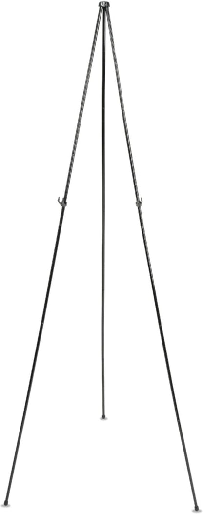 Quartet Easel Stand 63" High Adjustable Telescoping Tripod Display for Office School and Home, Lightweight, Black (29E)
