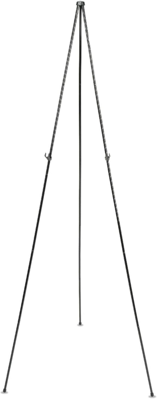 Quartet Easel Stand 63" High Adjustable Telescoping Tripod Display for Office School and Home, Lightweight, Black (29E)